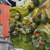 Organic Valley Moss Art Wall with Live Plants, Flowers & Foliage