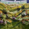 Organic Valley Moss Art Wall with Live Plants, Flowers & Foliage